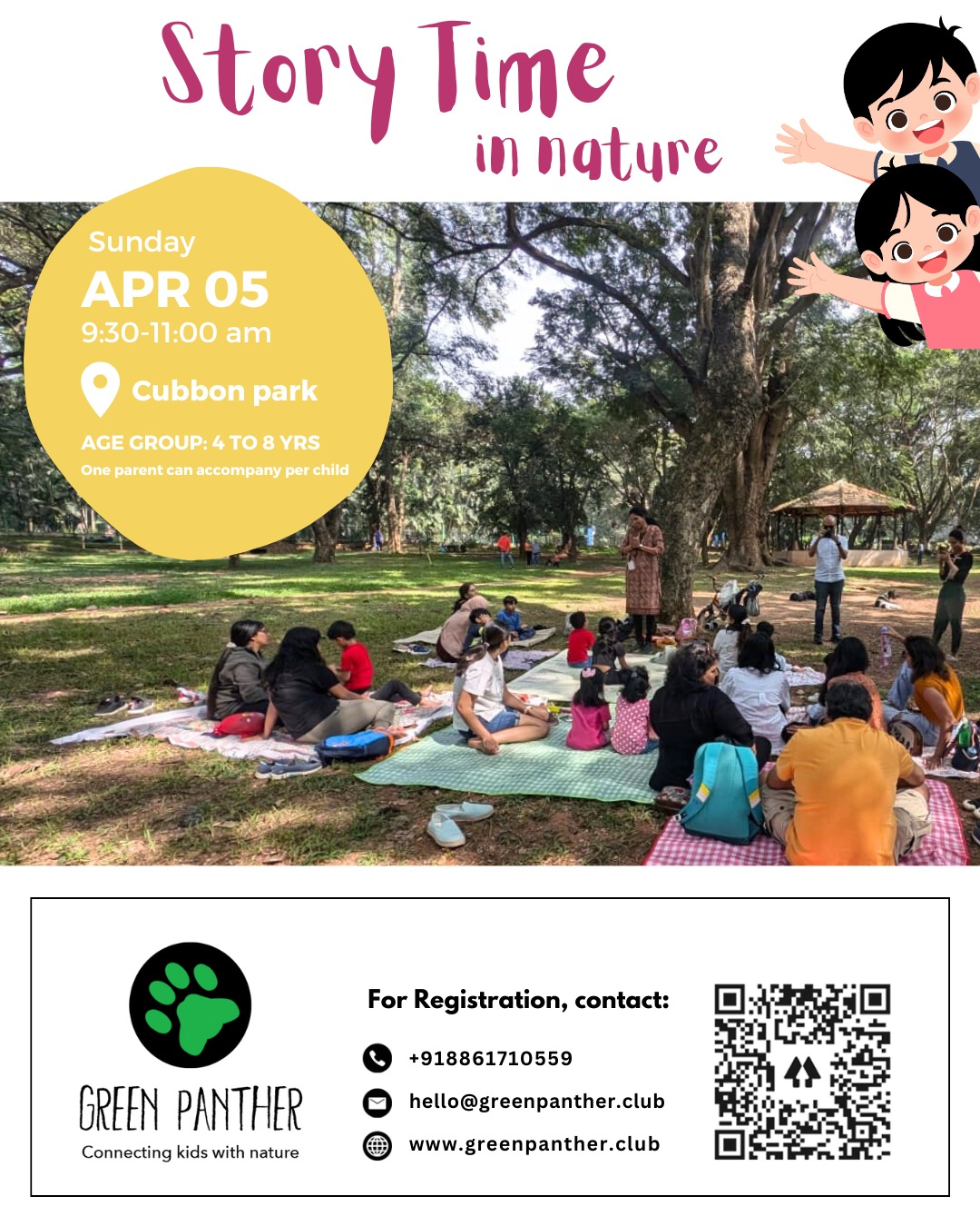 Bangalore - Story time in Nature - 5th April